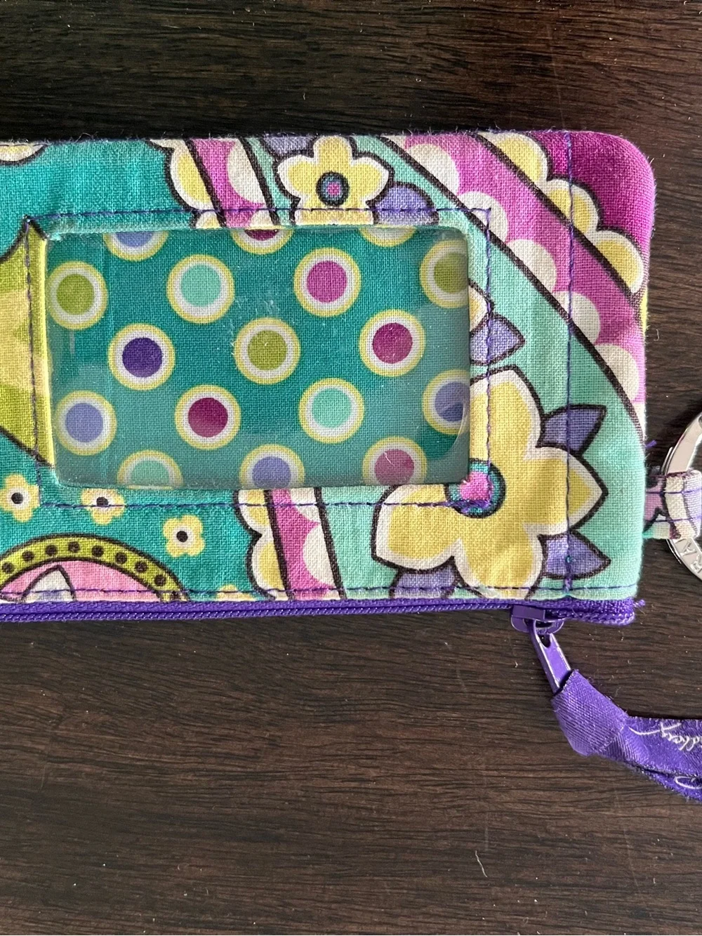 Vera Bradley 2013 Heather Floral Quilted Wallet & Coin Pouch Set
